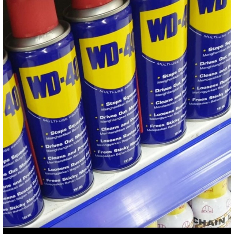 wd40 191ml cairan anti karat lubricant wd-40 191ml kaleng kecil wd 40