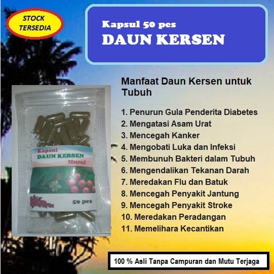 Kapsul Daun Kersen 50 pcs