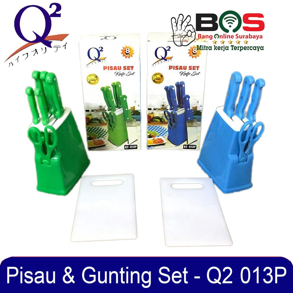 Pisau Gunting Dapur Telenan Pisau Set Q2-103 Q2 103 Pisau Serbaguna Lengkap