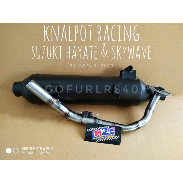 knalpot Racing Suzuki Hayate senalpot Suzuki skywave