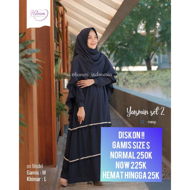 Gamis set Yasmin2 dan yasmin1