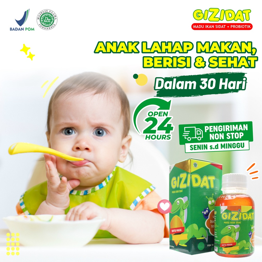 Gizidat Asli Original Penambah Napsu Makan Anak
