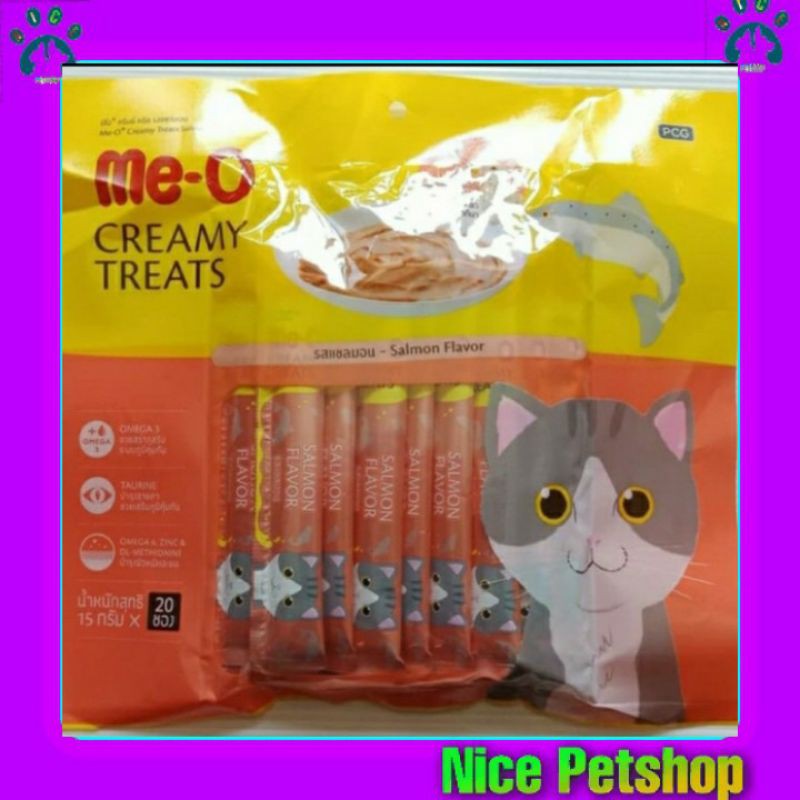 Snack Kucing Me-O Creamy  / Meo Liquid 1 Pack isi 20 Liquid Cemilan Kucing