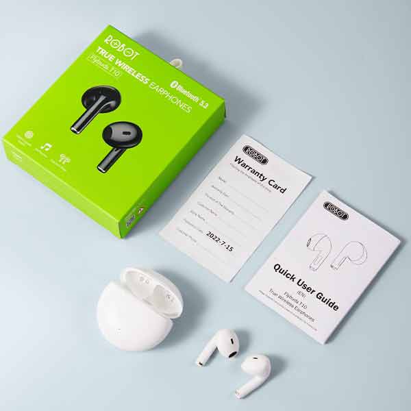 Promo Robot Flybuds T10 BLACK Earbuds Earphone True Wireless Headset Bluetooth Semi In Ear TWS AIRBUDS ROBOT