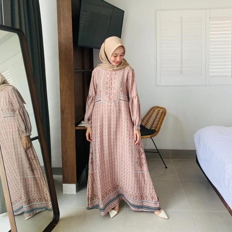 Dress Muslim / Siola Dress by Dewihijab Apparel Free Masker