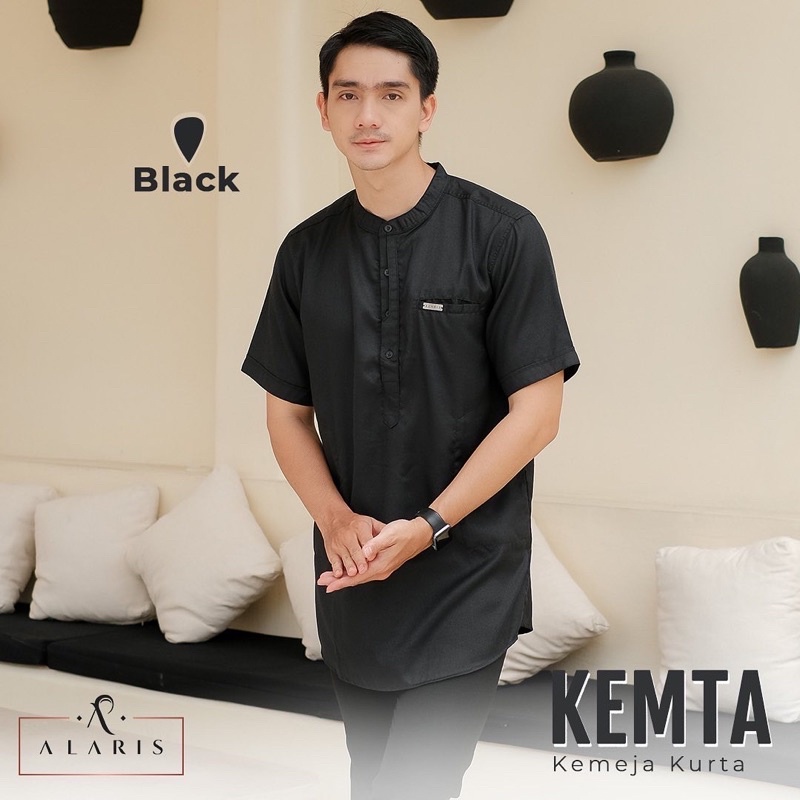 Kemta KEMEJA KURTA PENDEK kemeja Alaris kemeja koko kurta premium koko couple family set