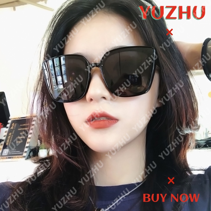 (YUZHU) Bayar di Tempat Korean Design Retro Square Kacamata Hitam Wanita/Pria Trendy Sunglasses Women/Men