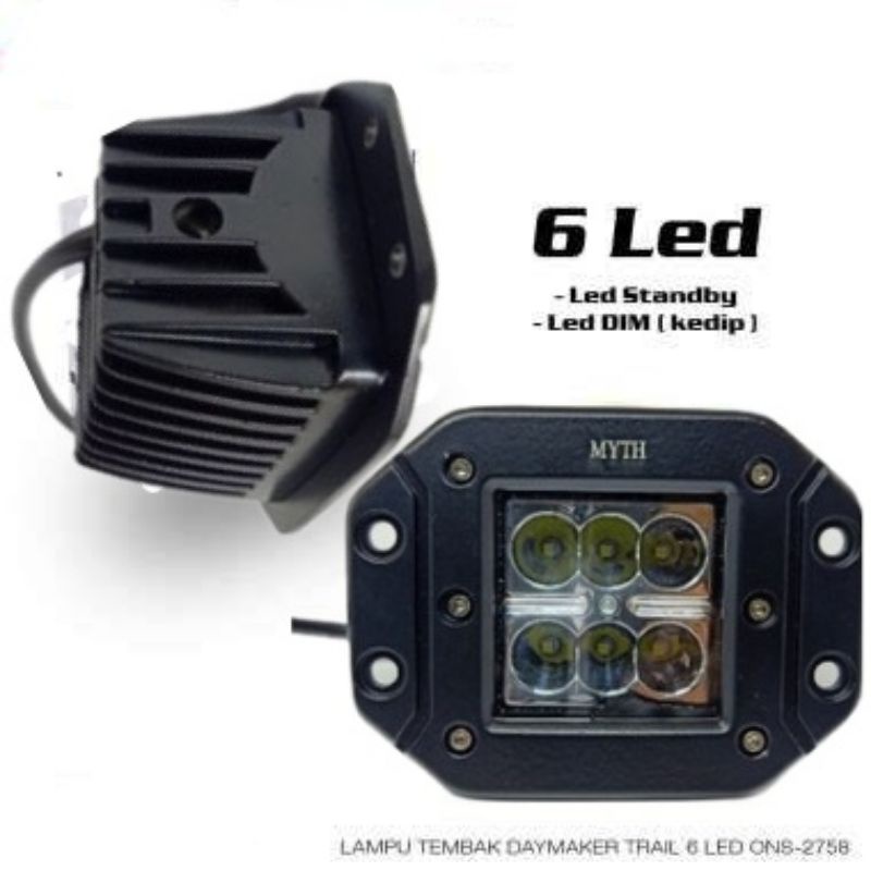 LAMPU DEPAN CROSS TRAIL LED HEAD LAMP LED UNIVERSAL UNTUK REFLEKTOR KLX 150, WR 155, CRF 150