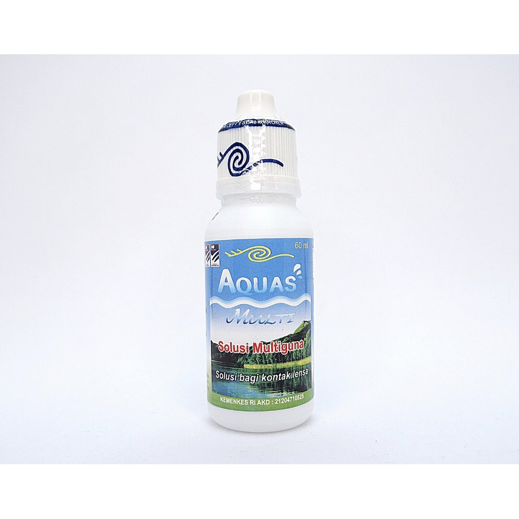 Aquas 60ml Air Softlens / Cairan Pembersih Softlen MPS Cairan Mata Soflens