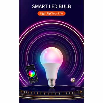 TUYA Smart Lampu LED Bluetooth RGB Lampu Bohlam RGB Smart Bulb Bluetooth Control E27 10 W - TY-10W