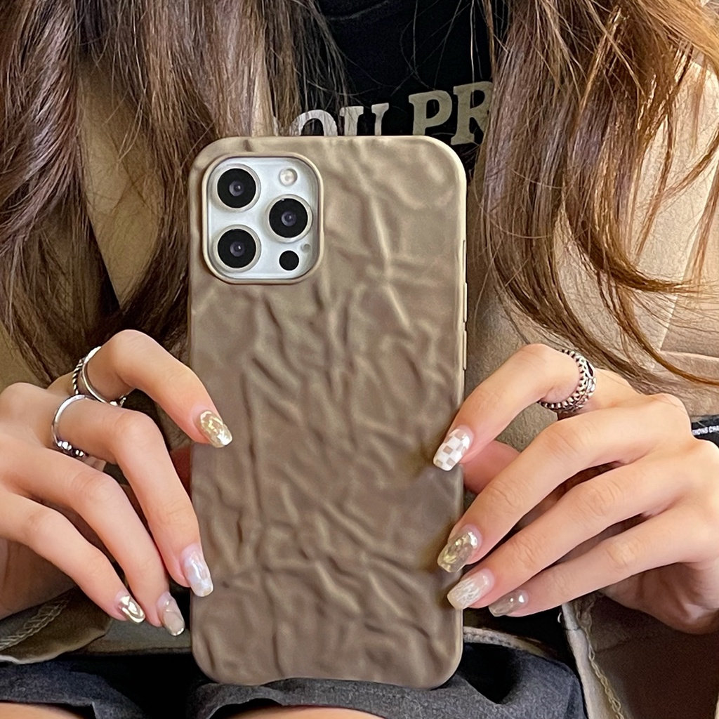 Soft Case Motif Kertas Timah Kopi Shockproof Untuk Iphone 13 12 11 Pro Max 8 + 7 Plus X Xs Max Xr X