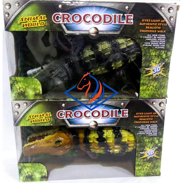 

14.84Ftgrdujh- Mainan Hewan Buaya - Crocodile Animal World -Toko-Boneka.