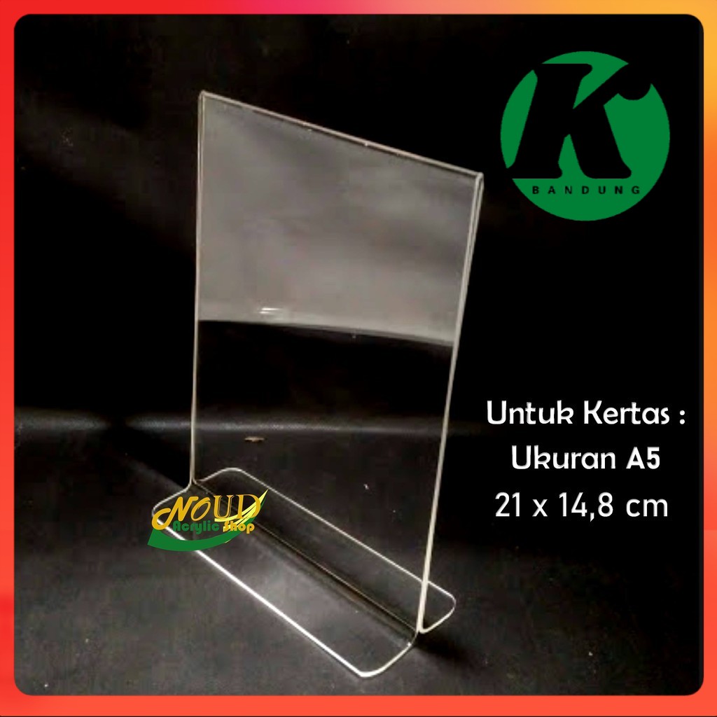 

Tent Holder - Tempat Brosur Akrilik- Acrylic Tent Card - Tempat menu Ukuran A5