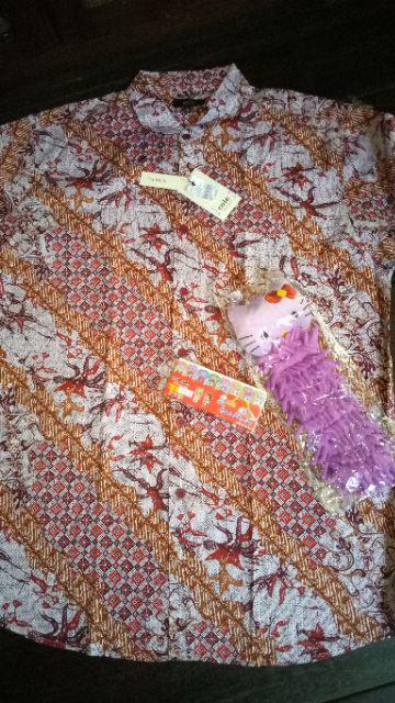 [hal. 1 Dr 2] Kemeja Batik Pria Merk Cole Original Branded Matahari Fulltag.