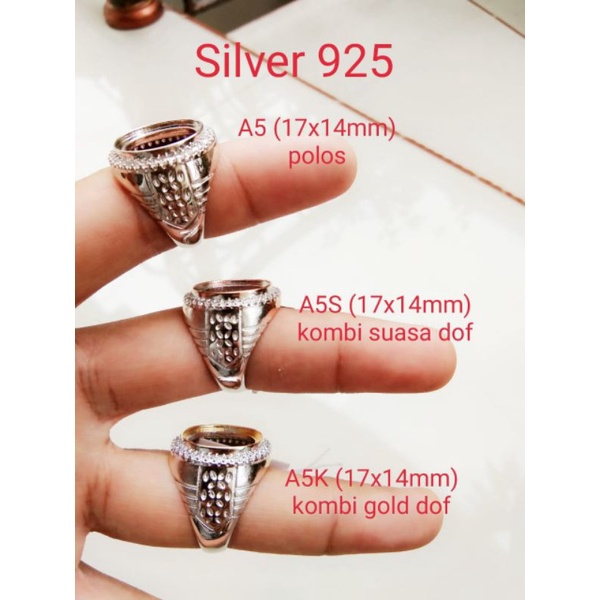 Ring Cincin Emban Perak Hongkong / Silver 925 / Model A5