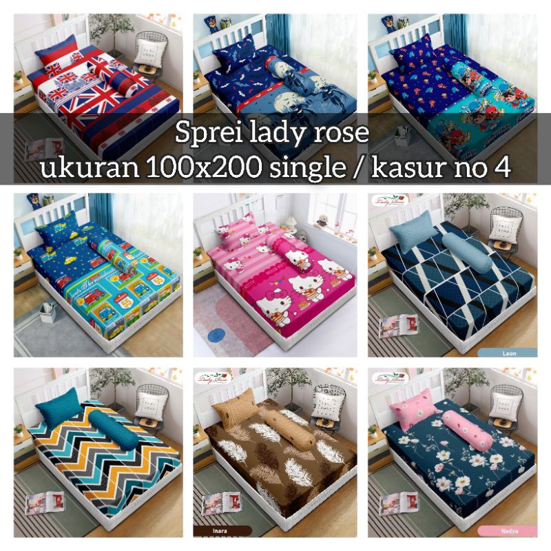 SPREI LADY ROSE 100x200 SINGLE NO 4 / SPRE 100X200 LADY ROSE
