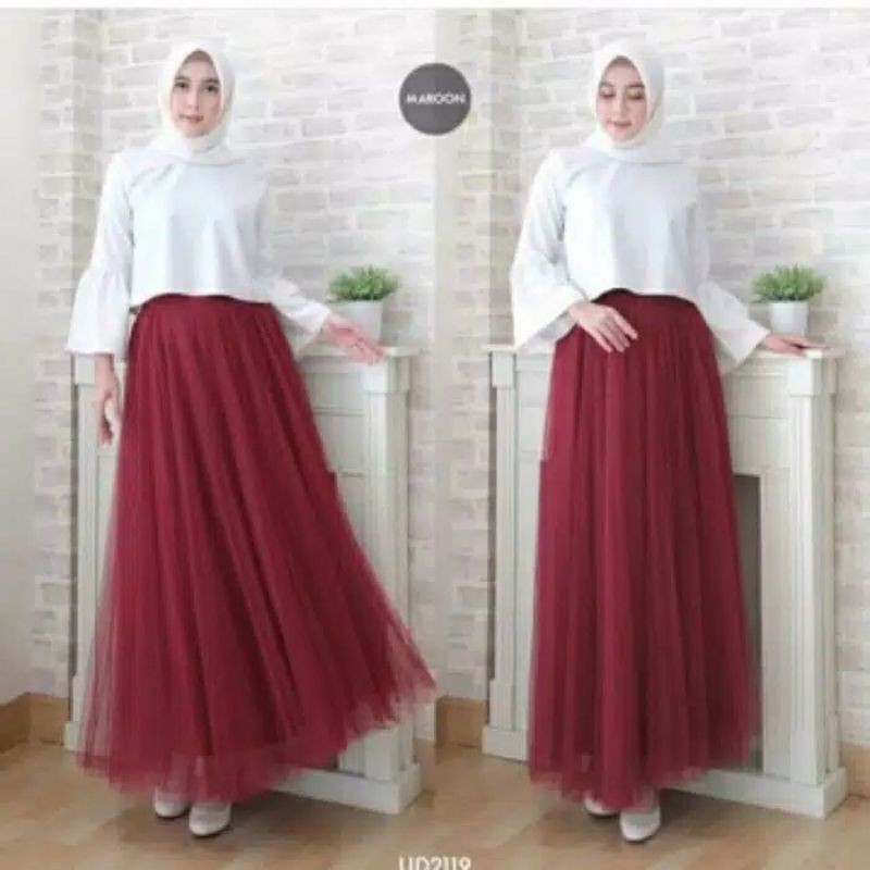 Rok Tutu Polos Premium Rok Wanita Fashion Wanita Rok Premium Terbaru