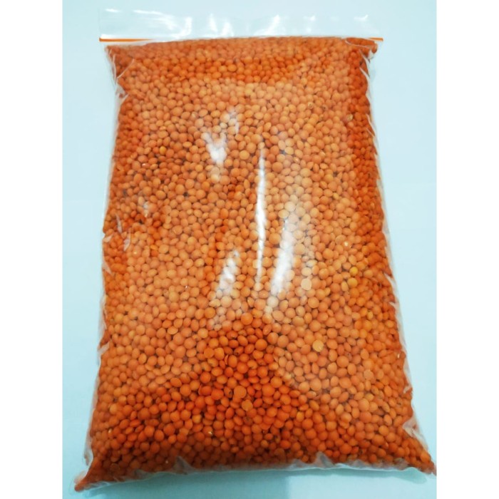 

vd201gf Natural Red Lentil/ Organik Kacang Lentil Merah, Impor India1 Kg Dscscv