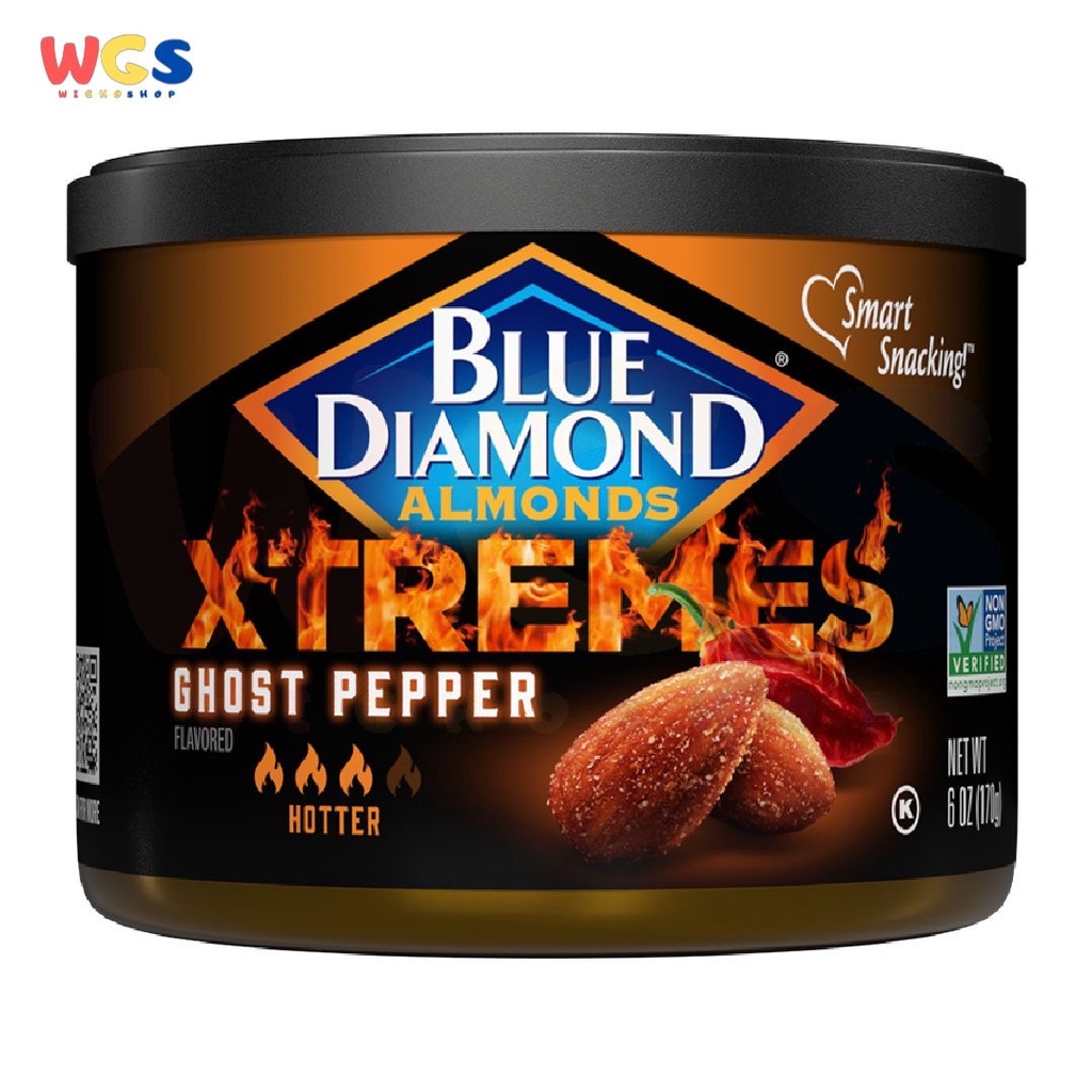 Blue Diamond Almonds Xtremes Ghost Pepper flavored Nuts 6oz 170g