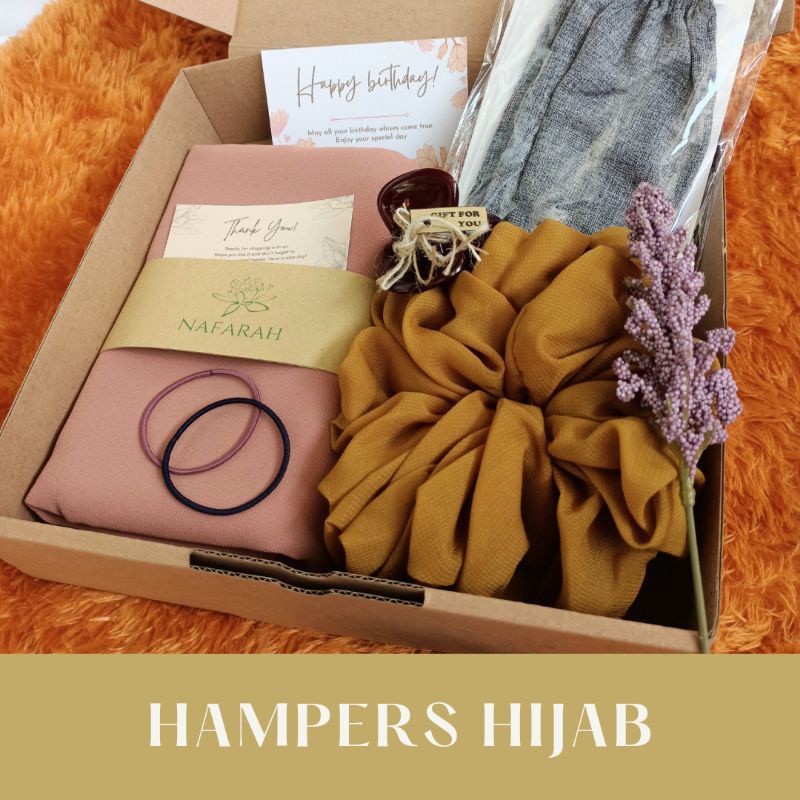 

HAMPERS HIJAB / GIFT BOX / KADO ULANGTAHUN / KADO WISUDA