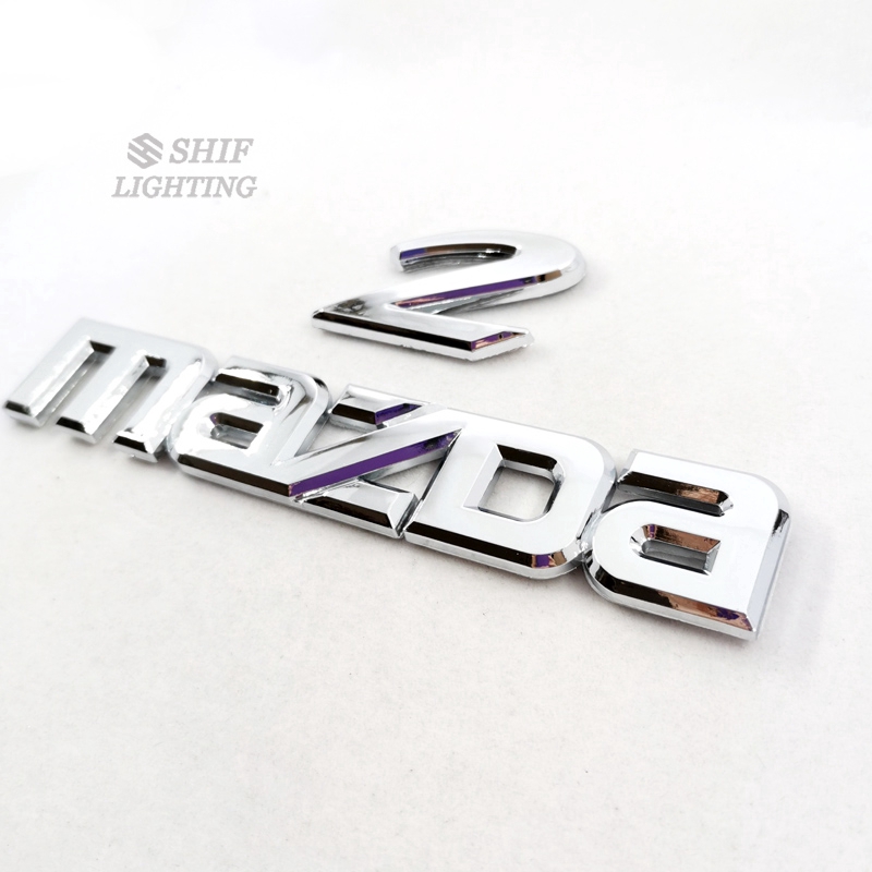 1pc Stiker Emblem Logo MAZDA 2 MAZDA2 Bahan ABS Krom Untuk Bagasi Belakang Mobil MAZDA