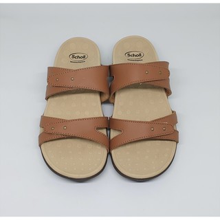  Sandal  Kulit  Scholl Biomechanic LB 004 Coklat Shopee  