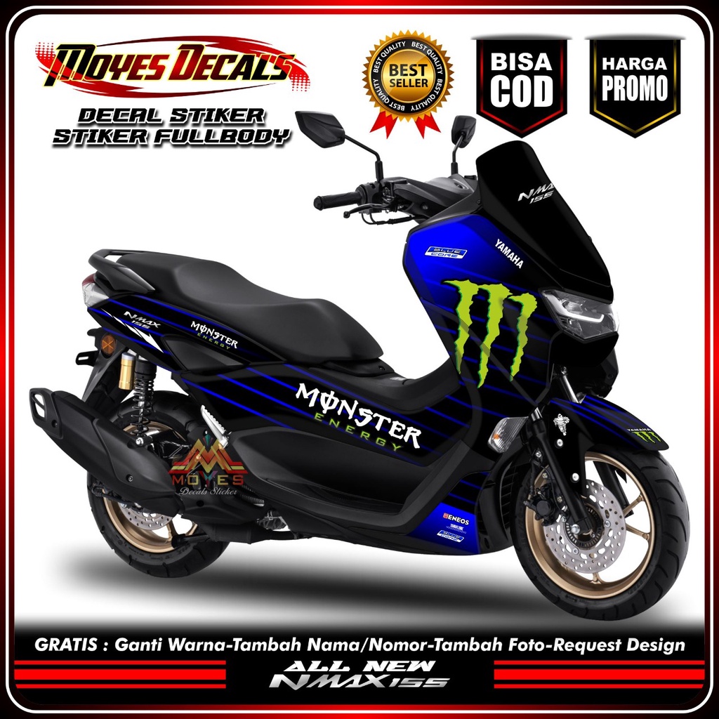 decal nmax 155  decal motor nmax 155 stiker decal yamaha nmax 155 connected full body decal motor ne