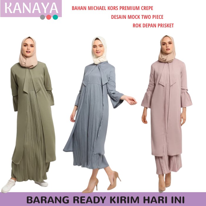 JIHAN DRESS MUSLIMAH ORIGINAL KUALITAS PREMIUM K070