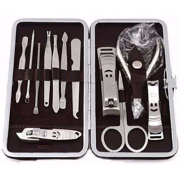 isi 12pcs Manicure Pedicure Set Alat Perawatan &amp; Gunting Kuku