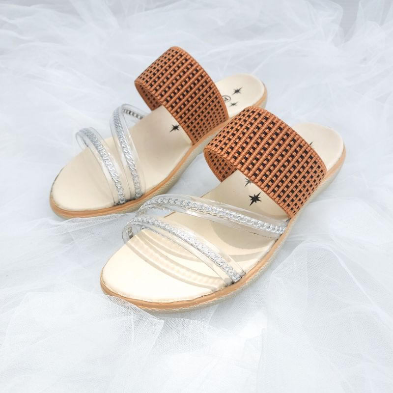 Sandal Anak 26-35  Model Simple Mix Jelly Lentur (Angela)