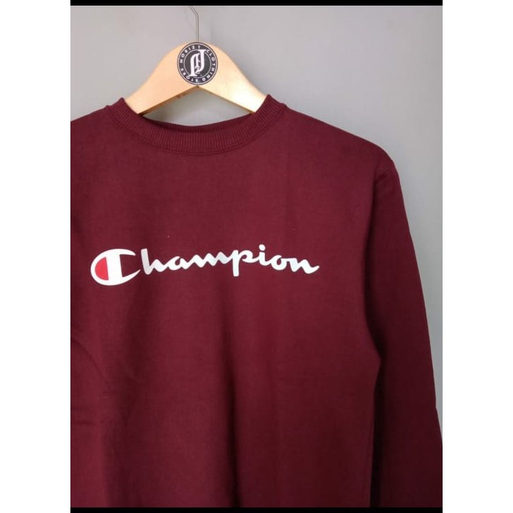 Crewneck Champion Original | Champion Crewneck Japan Market | Crewneck Champion Maroon