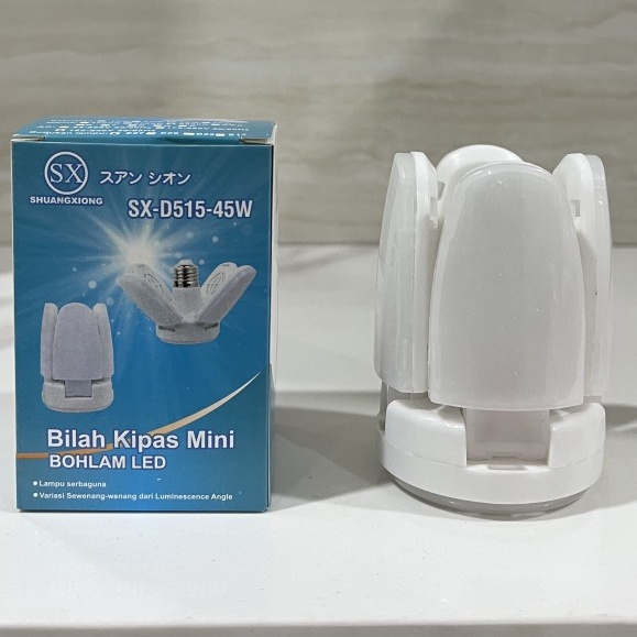 COD BOHLAM LED LAMPU BALING 4 SISI MODEL KIPAS 45 WATT SX-D515-45W / BILAH KIPAS MINI BOHLAM LED 45 WATT SX-D515-45W