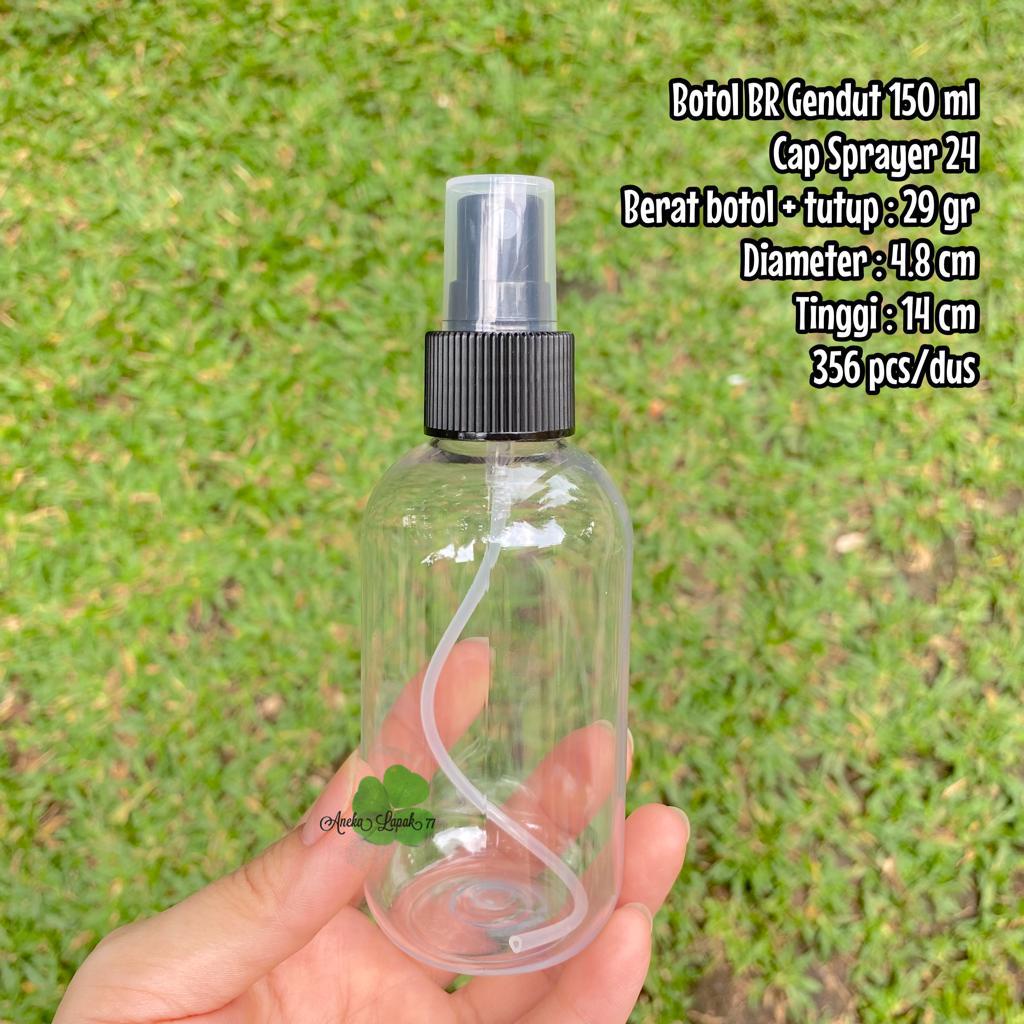 Botol SPRAY BR Gendut 150 ml botol kemasan kosmetik 150 ml