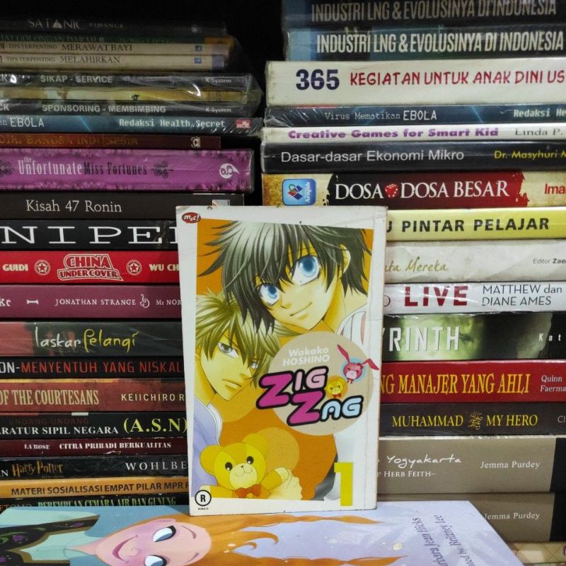 KOMIK ORIGINAL ZIG ZAG 1 WAKAKO HOSHINO KOMIK BEKAS