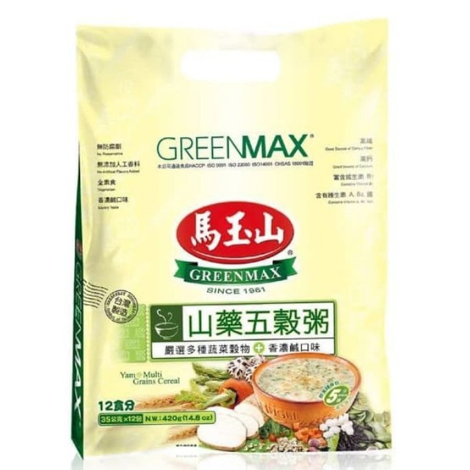 

CJesshop / GREENMAX Yam & Multi Grains Cereal @35gr (ASIN)