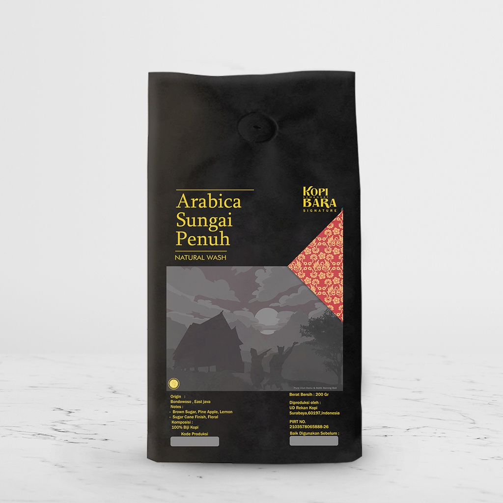 

Kopi Bara Arabica Sungai Penuh 200gr