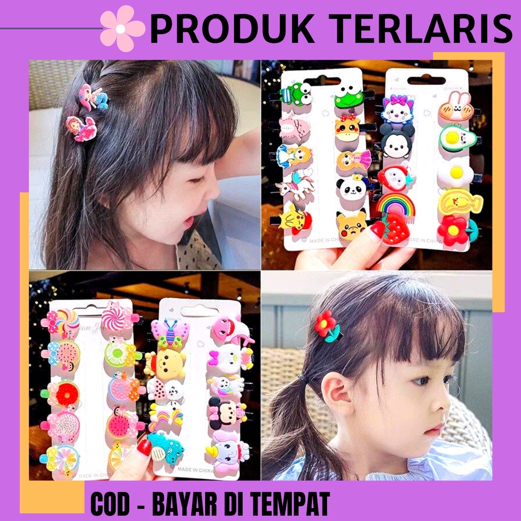 SATUAN Jepit Rambut KARAKTER LUCU mini fashion anak perempuan Tokopelanginicer - KEp Jepitan Pin Rambut BAby