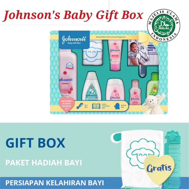 Johnson's Baby Gift Box/Paket Perlengkapan Mandi Bayi