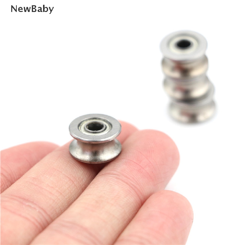 Newbaby 4PCS Roda Bearing Pulley Bentuk U Ukuran 4x13 X 7MM 624UU HCS