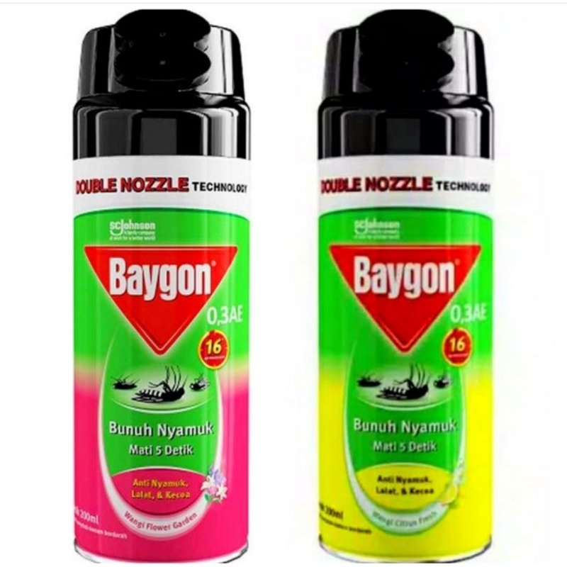 Baygon semprot anti nyamuk, lalat &amp; kecoa 200ml