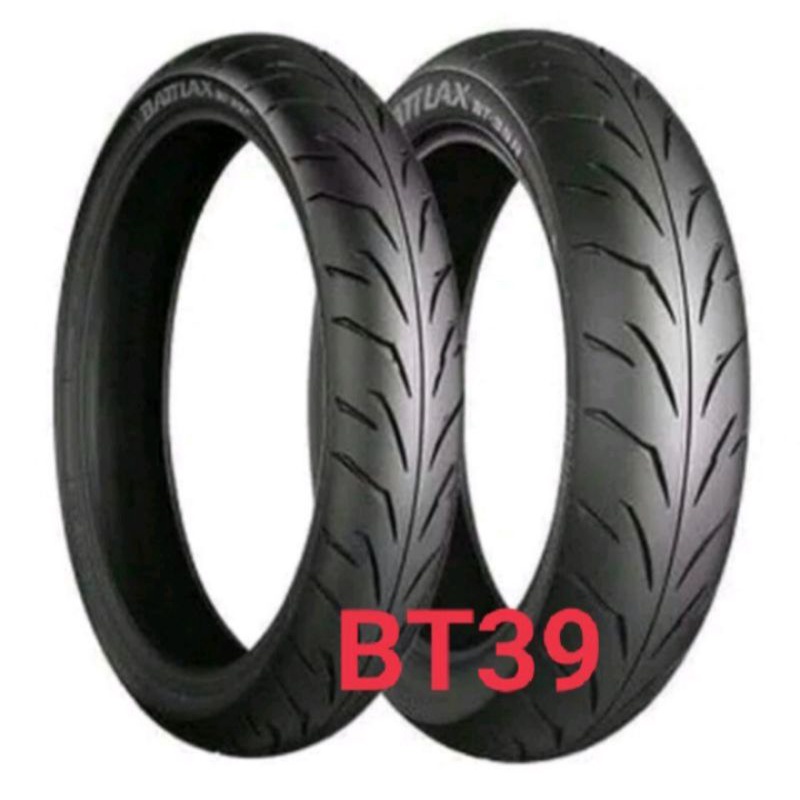 paketan ban luar Bridgestone battlax bt39 UK 90/80-17 & 100/90-18 tubeless