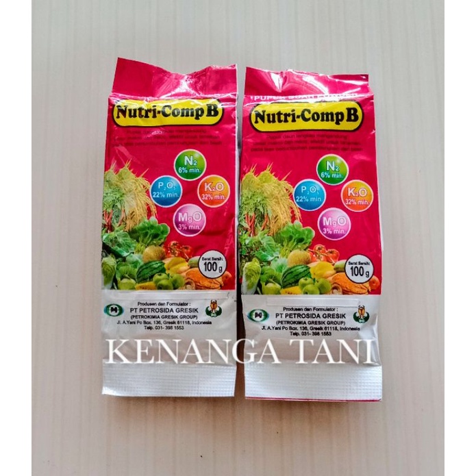 Pupuk Buah Nutricomp B Kemasan 100gr
