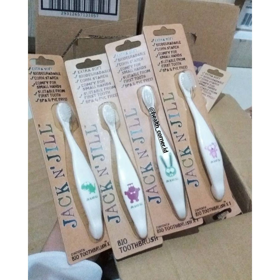 Jack &amp; Jill bio Toothbrush, Jack n Jill Toothbrush, Sikat Gigi Anak, Plastic Free