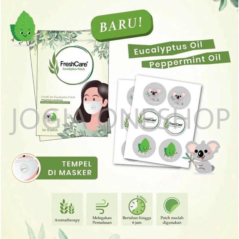 FRESHCARE PATCH EUCALYPTUS ISI 12 PATCH - FRESH CARE EUCALYPTUS PATCH ISI 12 PATCH