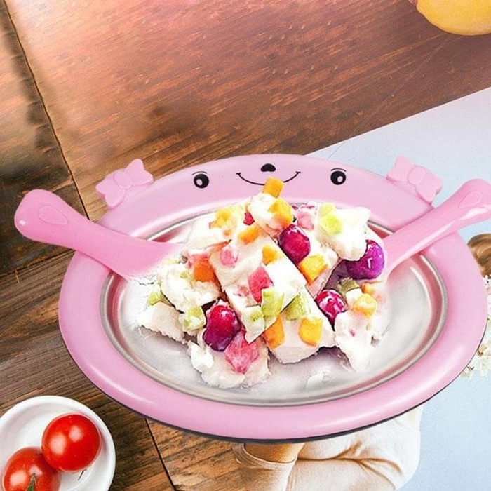 DISKON TERBARU ICE CREAM ROLL MAKER / PLATE ICE CREAM ROLL - BIRU MUDA TERMURAH