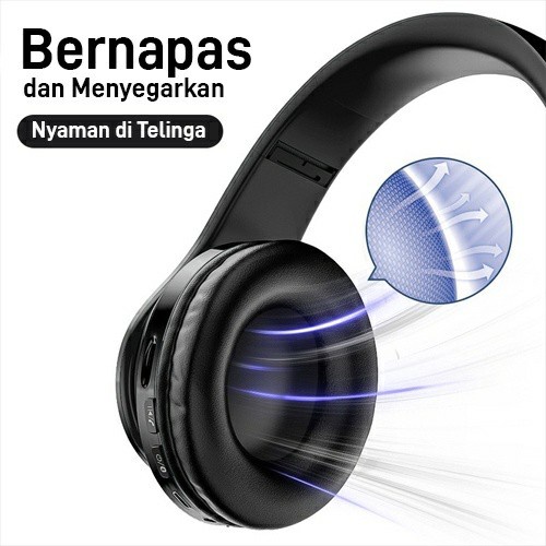 【COD】Lampu LED Warna-warni B39 Headset Bluetooth HiFi Stereo Headphone Bluetooth dengan Mikrofon Mendukung Panggilan HD Kartu SD Earphone