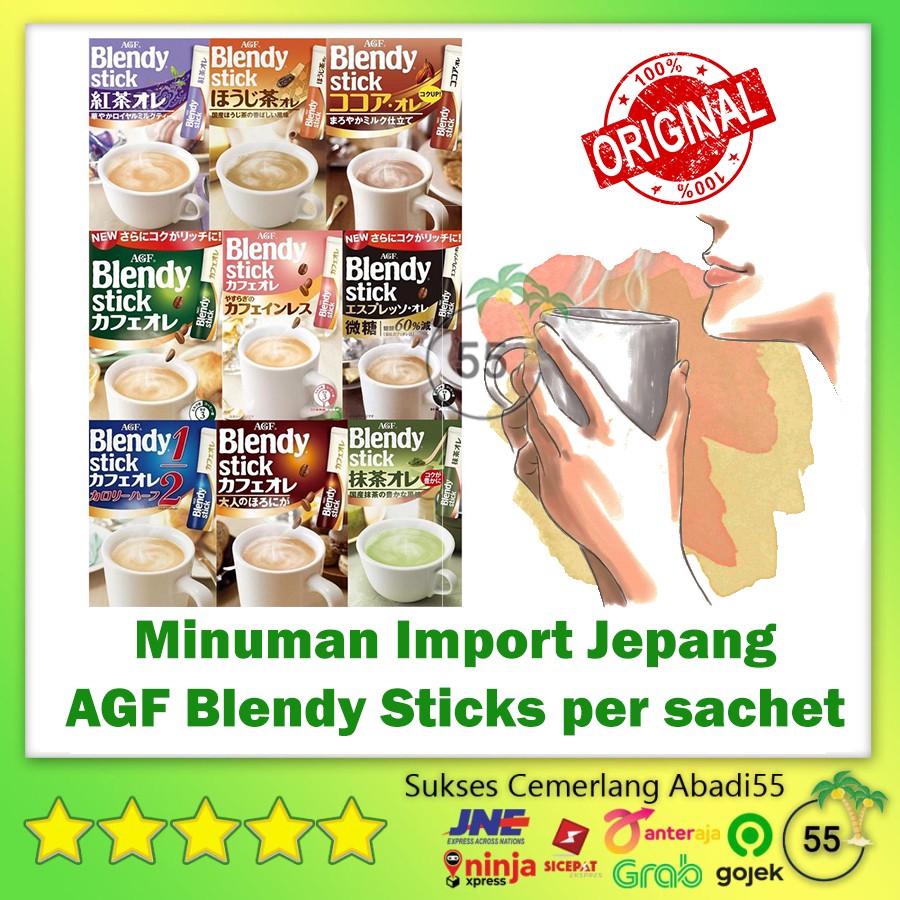 

Blendy Sticks / Stik per Sachet | Teh / Tea Import Jepang | Teh / Tea Kemasan Import