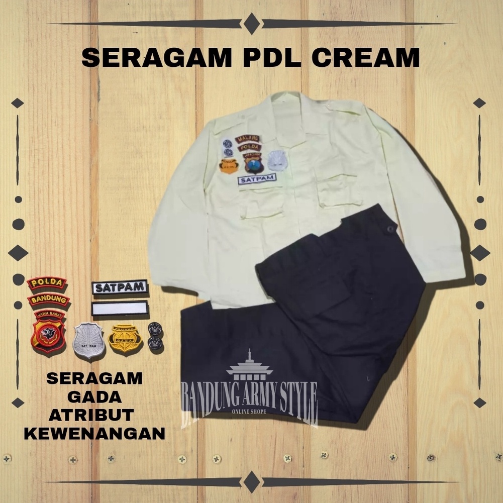 SERAGAM SATPAM / PDL CREM SATAPAM / PDH CREM SATPAM / PDL COKLAT / PDH COKLAT /SERAGAM SECURITY