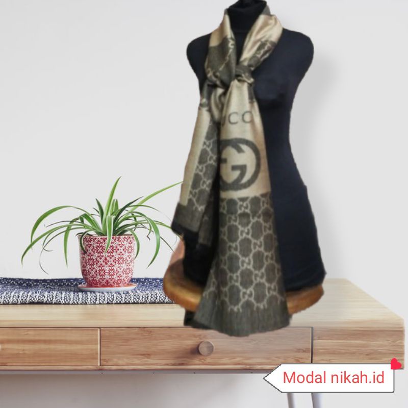 Syal motif kotak || syal fashion || pashmina || selendang || scarf || fashion wanita