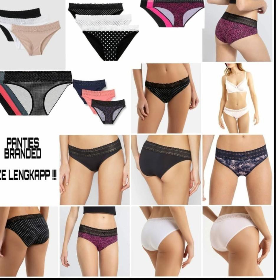 ★ JW0V Varence lace brief panty cd celana dalam wanita cewek warna acak // sisa ekspor ✰ →